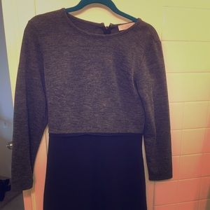Black and Gray Loft Dress
